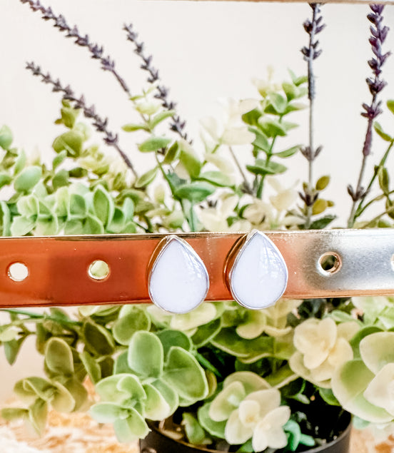 Milk drop earrings