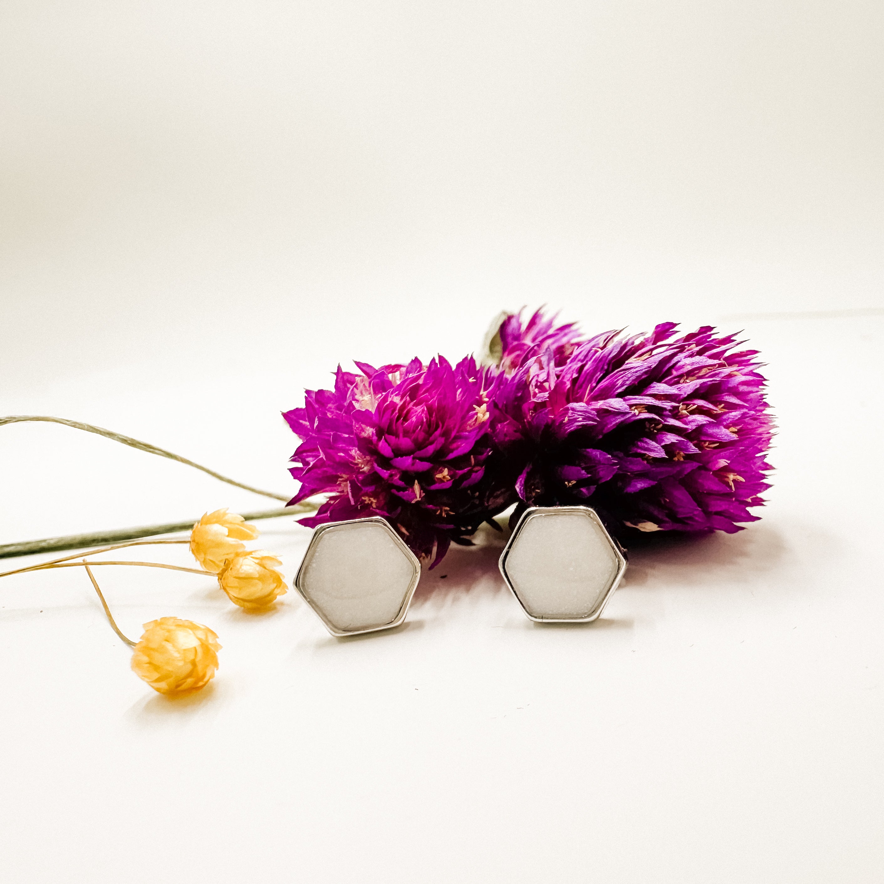 Milk drop earrings