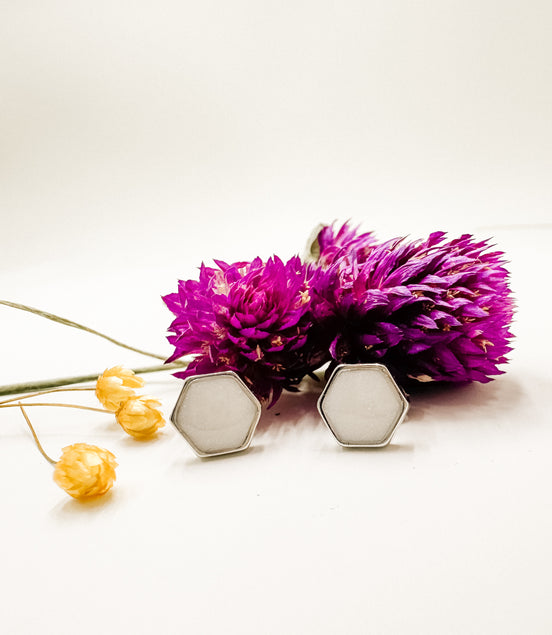 Milk drop earrings